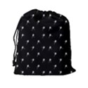 Black And White Tennis Motif Print Pattern Drawstring Pouch (2XL) View2