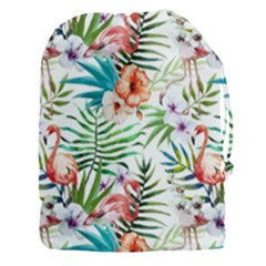 Tropical Flamingos Drawstring Pouch (3xl) by goljakoff