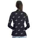 Formula One Black And White Graphic Pattern Drape Collar Cardigan View2