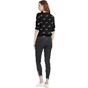 Formula One Black And White Graphic Pattern Quarter Sleeve Blouse View2