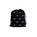 Formula One Black And White Graphic Pattern Drawstring Pouch (Small) View1