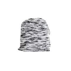 Texture Noir/gris Drawstring Pouch (small) by kcreatif