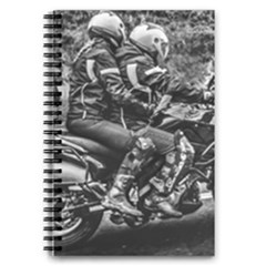 Motorcycle Riders At Highway 5 5  X 8 5  Notebook by dflcprintsclothing