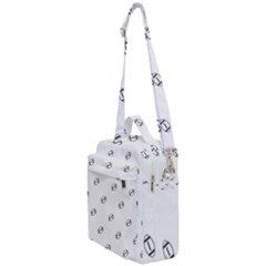 American Football Ball Motif Print Pattern Crossbody Day Bag by dflcprintsclothing