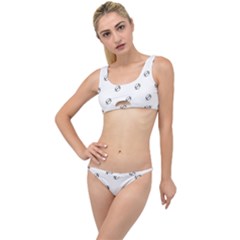 American Football Ball Motif Print Pattern The Little Details Bikini Set by dflcprintsclothing