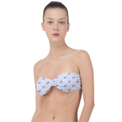 American Football Ball Motif Print Pattern Classic Bandeau Bikini Top  by dflcprintsclothing