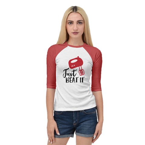 Just Beat It Quarter Sleeve Raglan Tee by Infinities