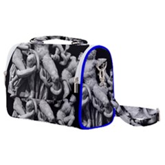 Laocoon Sculpture Over Black Satchel Shoulder Bag by dflcprintsclothing