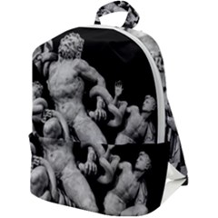 Laocoon Sculpture Over Black Zip Up Backpack by dflcprintsclothing