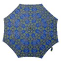 Gold And Blue Fancy Ornate Pattern Hook Handle Umbrellas (Small) View1