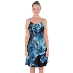 Cold Snap Ruffle Detail Chiffon Dress by MRNStudios
