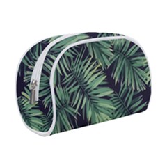 Green Palm Leaves Makeup Case (small) by goljakoff