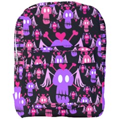 Scullheadblack Full Print Backpack by DayDreamersBoutique