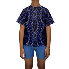 Mandala Cage Kids  Short Sleeve Swimwear by MRNStudios