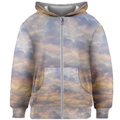 Cloudscape Photo Print Kids  Zipper Hoodie Without Drawstring by dflcprintsclothing