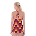 Geometric  Boyleg Halter Swimsuit  View2