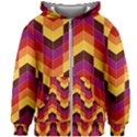 Geometric  Kids  Zipper Hoodie Without Drawstring View1