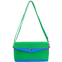 Polysexual Pride Flag Lgbtq Removable Strap Clutch Bag by lgbtnation
