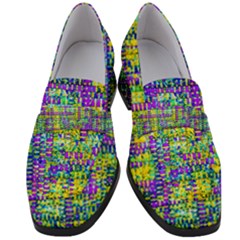 Mosaic Tapestry Women s Chunky Heel Loafers by essentialimage