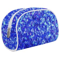 Blue Sequin Dreams Makeup Case (medium) by essentialimage
