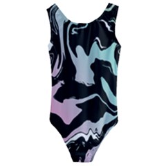 Painted Lines Kids  Cut-out Back One Piece Swimsuit by designsbymallika