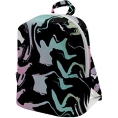 Painted Lines Zip Up Backpack by designsbymallika