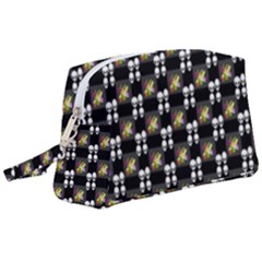 Shiny Skull Wristlet Pouch Bag (large) by Sparkle