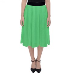 Algae Green & Black -  Classic Midi Skirt by FashionLane