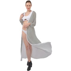 Silver Cloud Grey & Black - Maxi Chiffon Beach Wrap by FashionLane
