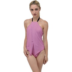 Amaranth Pink & Black - Go With The Flow One Piece Swimsuit by FashionLane