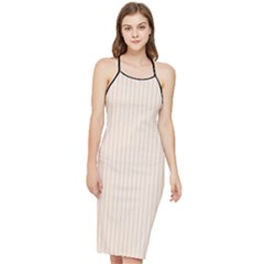 Antique White & Black - Bodycon Cross Back Summer Dress by FashionLane