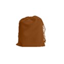Rusty Orange & White - Drawstring Pouch (Small) View1