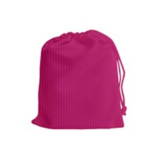 Peacock Pink & White - Drawstring Pouch (large) by FashionLane