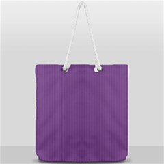 Eminence Purple & White - Full Print Rope Handle Tote (large) by FashionLane
