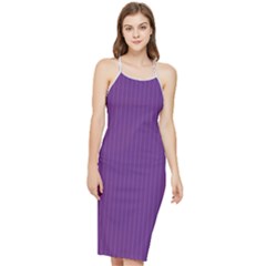 Eminence Purple & White - Bodycon Cross Back Summer Dress by FashionLane