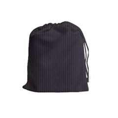 Onyx Black & White - Drawstring Pouch (large) by FashionLane