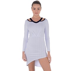Platinum & Black - Asymmetric Cut-out Shift Dress by FashionLane