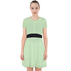 Tea Green & Black - Adorable In Chiffon Dress by FashionLane