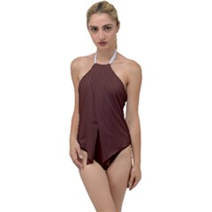Emperador Brown & White - Go With The Flow One Piece Swimsuit by FashionLane