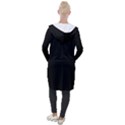 Midnight Black & White - Hooded Pocket Cardigan View2
