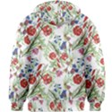 Flowers pattern Kids  Zipper Hoodie Without Drawstring View2