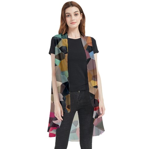 Mosaic Pieces                                                   Sleeveless Chiffon Waistcoat Shirt by LalyLauraFLM