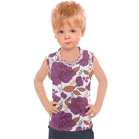 Rose Flowers Kids  Sport Tank Top by goljakoff