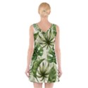 Green leaves V-Neck Sleeveless Dress View2
