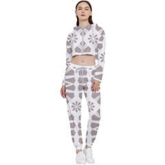 Sp 876 Cropped Zip Up Lounge Set by Eskimos