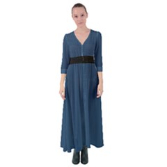 Aegean Blue - Button Up Maxi Dress by FashionLane