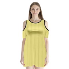 Harvest Gold - Shoulder Cutout Velvet One Piece by FashionLane