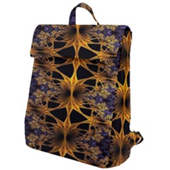 Fractal Flower Flap Top Backpack by Sparkle