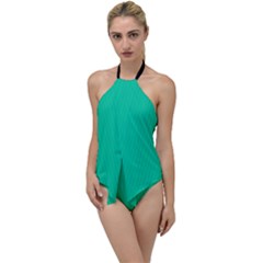 Caribbean Green - Go With The Flow One Piece Swimsuit by FashionLane