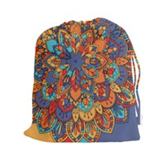 Mandala Pattern 5 Drawstring Pouch (2xl) by designsbymallika